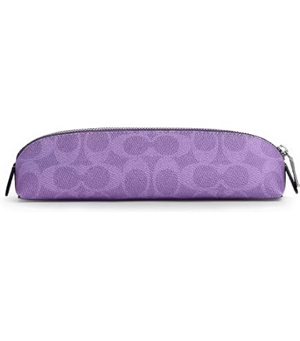 Amazon.com: COACH Womens Pencil Case In Signature Canvas Leather